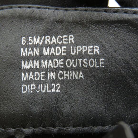 Sincerely Jules Racer Black Lace Up Combat Boots Chunky Heel Ankle Booties 6.5 - Picture 7 of 8